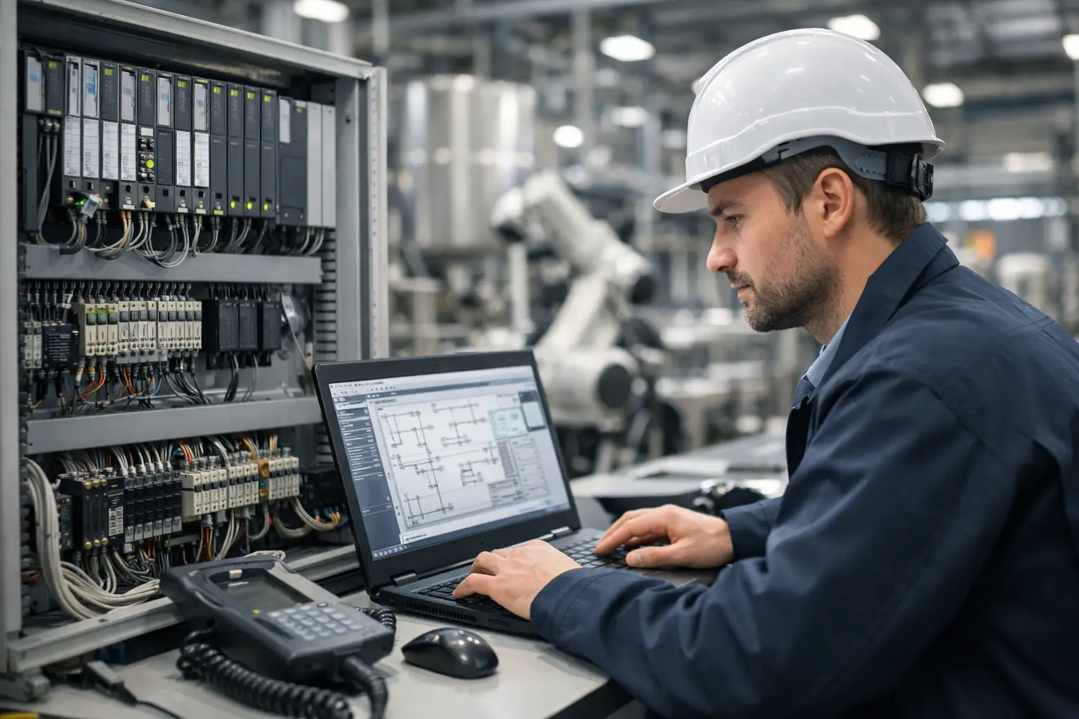 Cómo programar PLC industrial en una planta