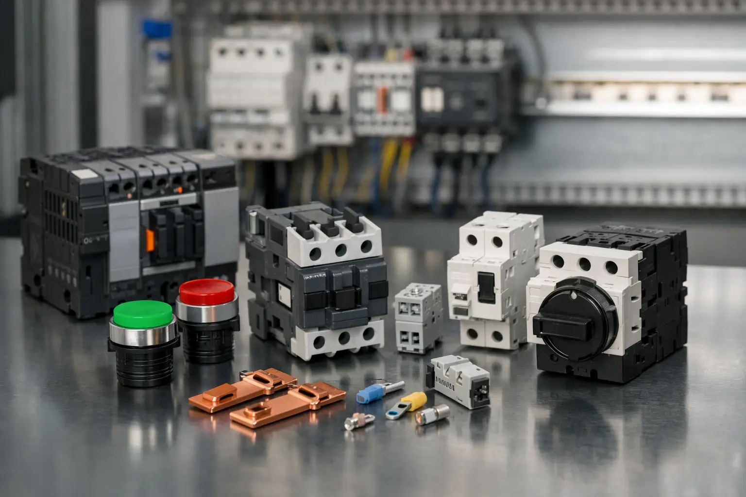 Componentes para tableros eléctricos industriales