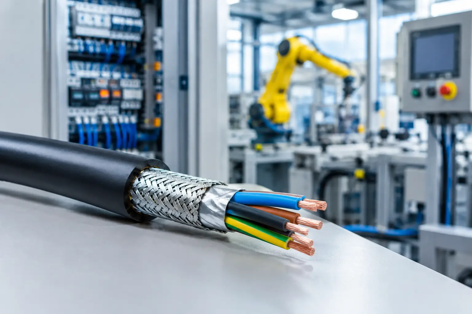 Cuándo usar cable apantallado en industria